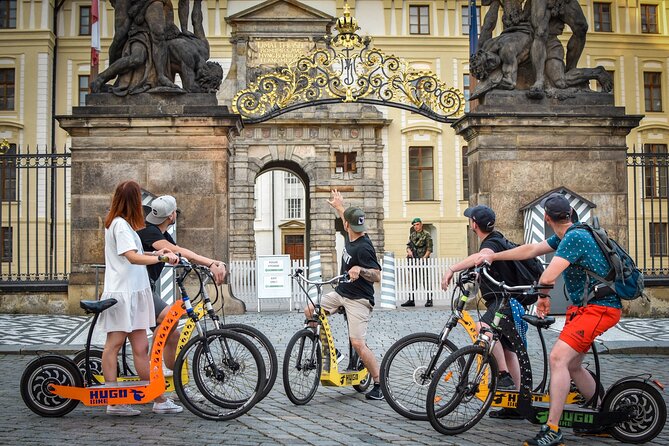 1.5h Prague E-Scooter Panoramic Tour small-group with PragueWay - From Mostecká 53/4: training, helmet, and how to stay comfortable