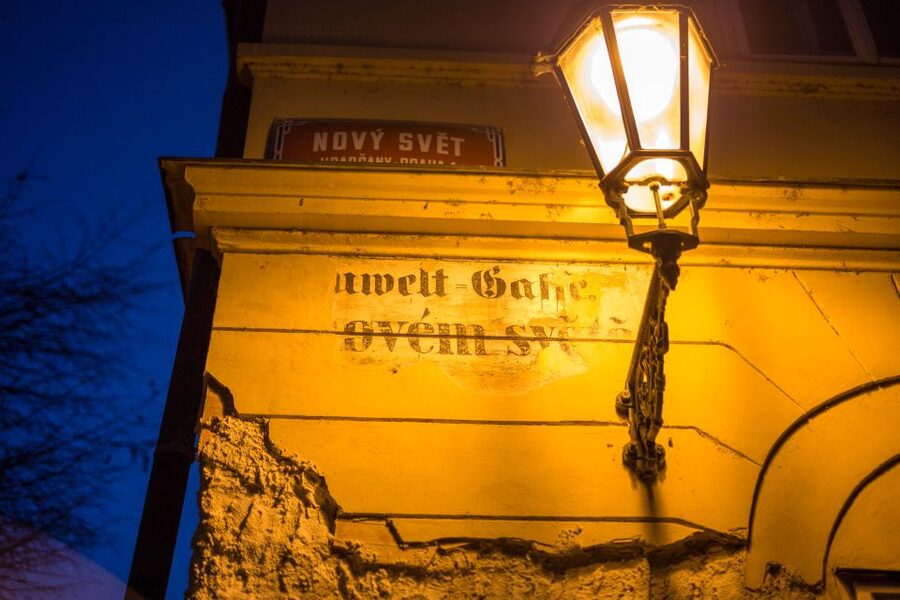 Alchemy and Mysteries of Prague Castle Walking Tour - Nový Svět and Prague Castle gates: the view payoff starts building