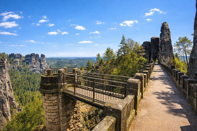 Bohemian and Saxon Switzerland All inclusive trip - Fantasy Tour - Stop 1: Bastei Bridge and the Elbe Canyon views at first light