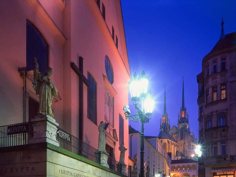 Brno: Historic Downtown Walking Tour - The Vegetable Market Built Over Underground Life