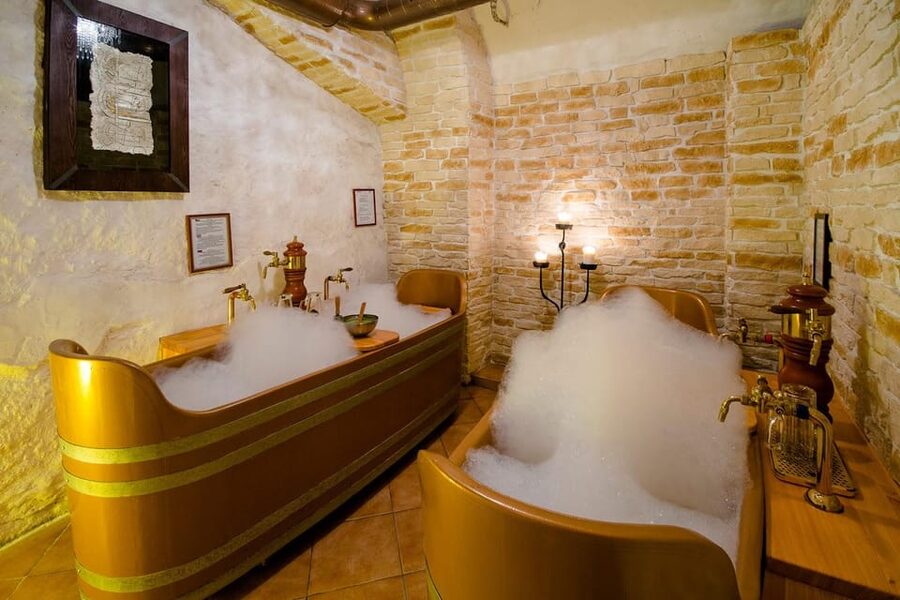 Caroline Bernard Beer Spa Prague with Beer & Massage Option - The take-home bottle with historical seal: your souvenir plan is done for you