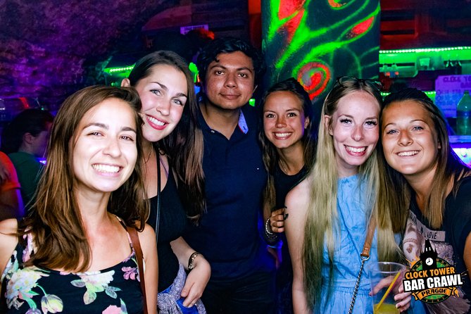 Clock Tower Bar Crawl ending at Prague's BIGGEST rooftop CLUB - The opener: 2 hours of drinks plus games at the Hangover House