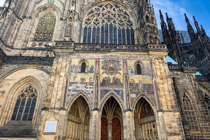 Complete Prague Castle Tour (Tickets to Interiors Included) - St. Vitus Cathedral: mosaics and the Czech crown story
