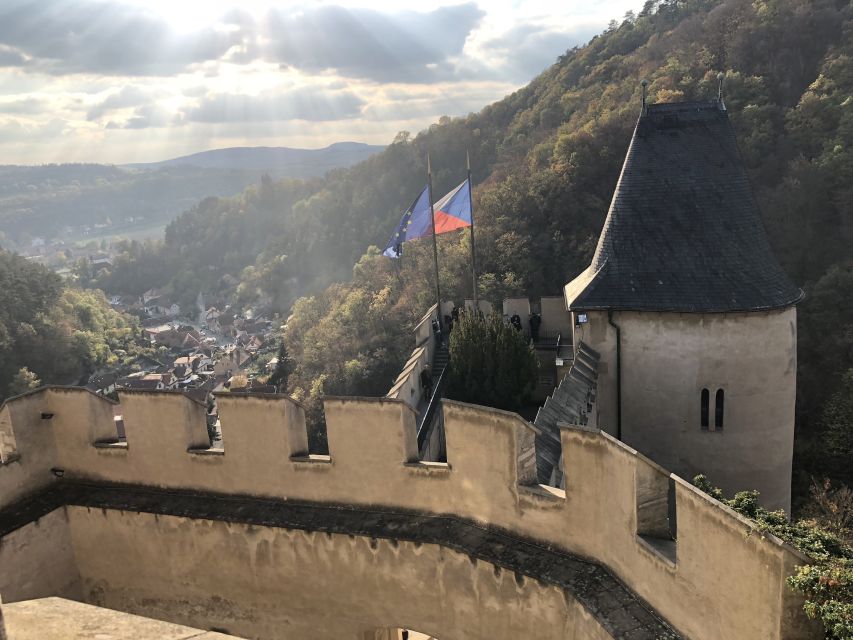 Coutryside bike tour to Karlstejn Castle. - Karlštejn Castle exterior tour: photos, stories, and Karel IV