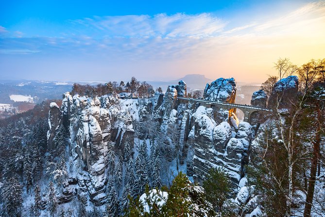 Dresden Christmas Market & Bastei Saxon Switzerland Tour from Prague - Saxon Switzerland National Park: Sandstone Drama, But Walkable