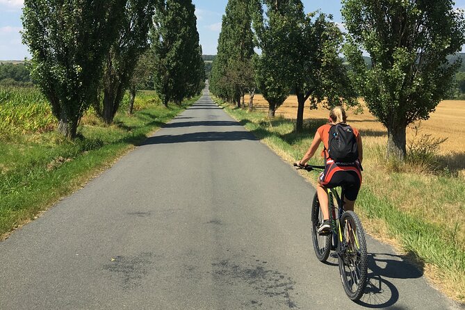E-Bike Full-Day Trip From Prague:The Mighty Karlstejn Castle - Mostly paved cycling paths, with forests and rivers doing the sightseeing