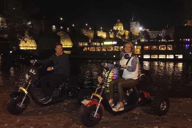 Electric Trike Night Tour in Prague - Live Guided - Prague Castle from outside, plus St. Vitus Cathedral views
