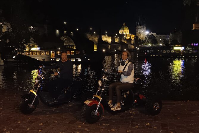 Electric Trike Night Tour in Prague - Live Guided - Strahov Klaster: a church view, a viewpoint, and monastery beer