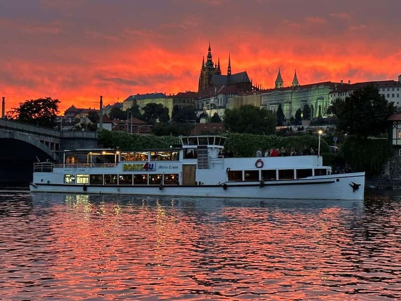 Evening cruise through Prague with buffet dinner - Historic vessel vibes, open deck moments, and live accordion music