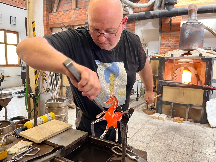 From Prague: Bohemian Glass Crystal Private Tour with Lunch - Novotný Glass Studio and Museum: where craft meets history