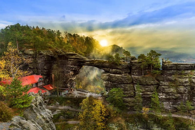 From Prague: Bohemian & Saxon Switzerland All-Inclusive Tour - Morning logistics: pickup timing, WiFi van comfort, and the road to the parks