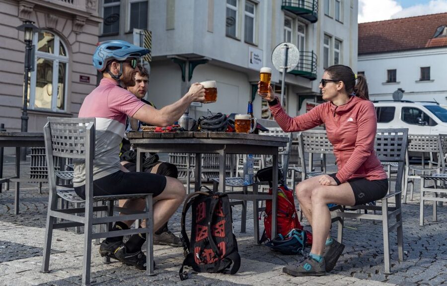 From Prague: E-Mountain Biking Trip to the Bohemian Paradise - Two medieval castle breaks near the finish