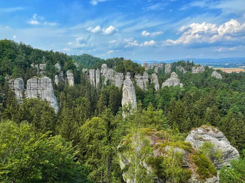 From Prague: Full-Day Bohemian Paradise Guided Hiking Trip - Hrubá Skála rock city: where the views become the main event