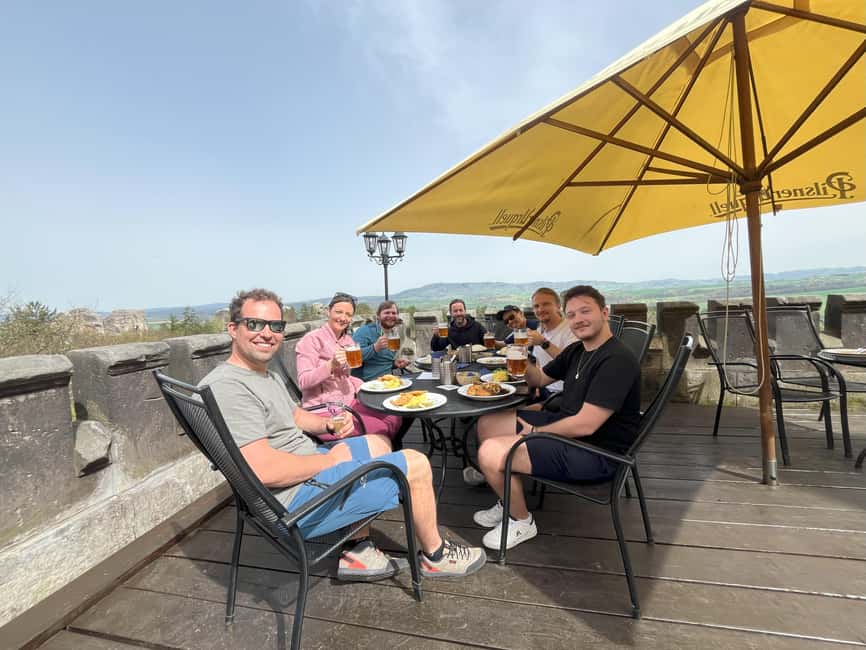 From Prague: Hike, Castle and Brewery in Bohemian Paradise - Lunch Inside a 14th-Century Castle: More Than a Meal Stop