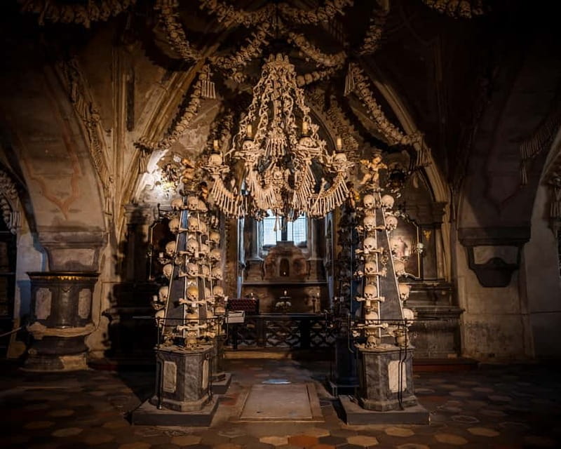 From Prague: Kutná Hora, Bone Church & Folk Village Day Tour - Kutná Hora streets, viewpoints, and time for your own exploring