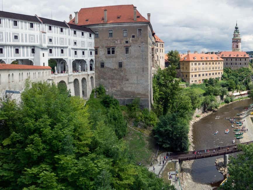From Prague to Český Krumlov in a small group, with fun incl - Krumlov Castle viewpoints: tower access, winter closures, and ticket timing