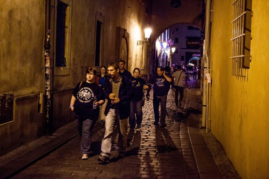 Ghost Walking Tour of Prague - Narodni Street to Na Příkopě: where the tour builds its spooky mood