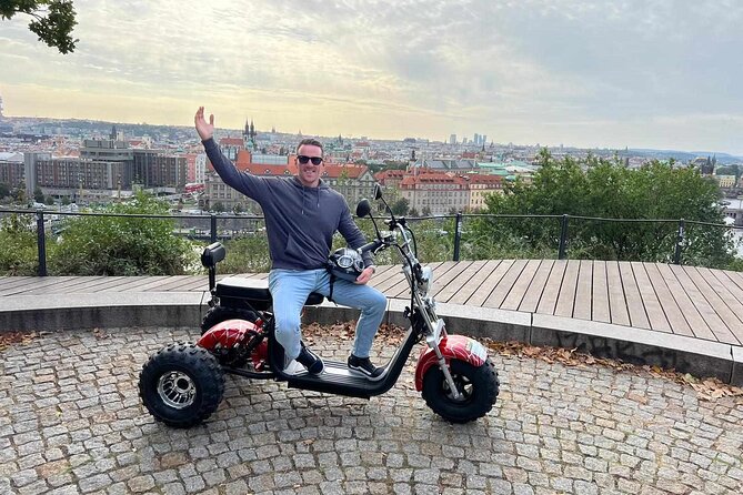 Grand City Tour on E-Trike in Prague - Strahov Hill: monastery beer, viewpoints, and a real break