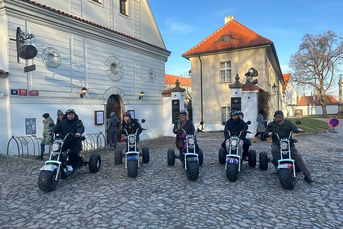 Grand City Tour on E-Trike in Prague - The fun curveballs: Lennon Wall, Kafka, Rudolfinum, and Parizska Street