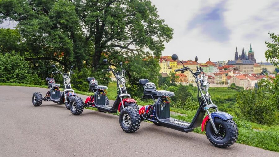 Grand City Tour on Electric Trike in Prague - Live Guided - The fast-hit highlight path: from Wenceslas Square to Letná