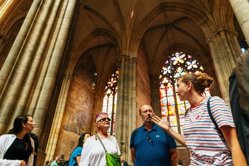 Guided Tour of Prague Castle with Ticket and Transport - St. Vitus Cathedral interiors: how to look beyond the obvious