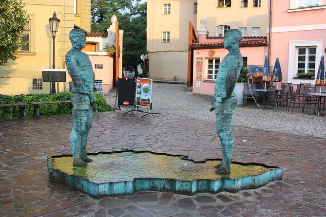 Hidden gems of Prague & City sightseeing - Walking tour - Wenceslas Square and the Powder Tower pause