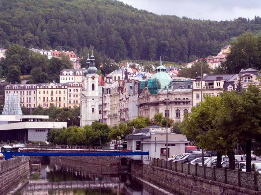 Karlovy Vary & Marianske Lazne Tour from Prague with Lunch - Karlovy Vary: Springs, Tepla River Views, and the Vridlo Moment