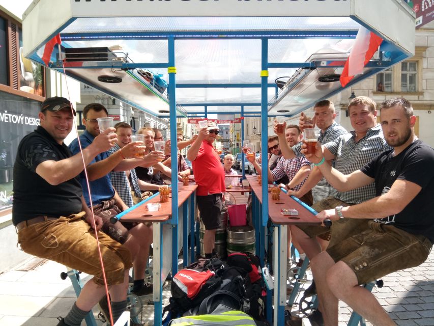 Pilsen: 1.5-Hour Beer Bike with Unlimited Beer - Pedaling Through Plzeň With Your Own Music