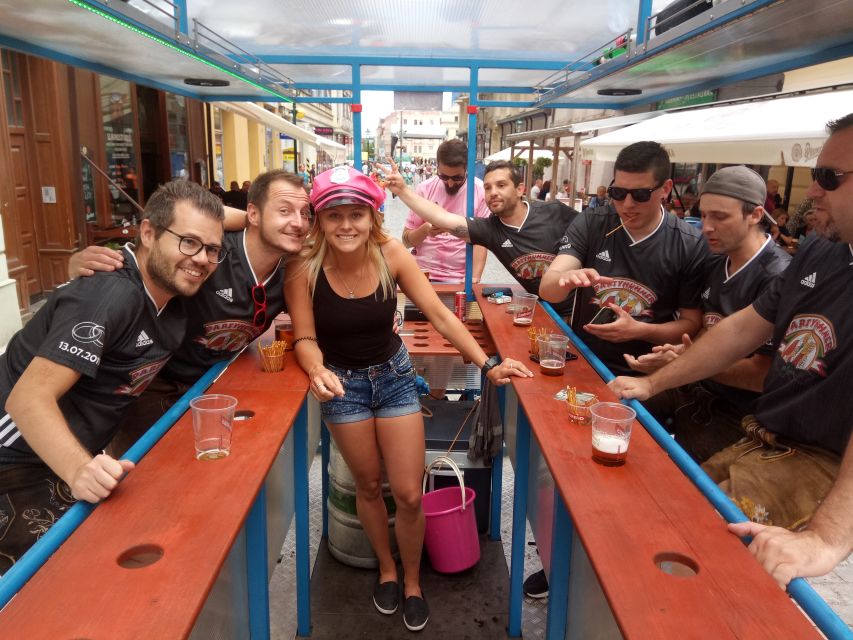 Pilsen: 1.5-Hour Beer Bike with Unlimited Beer - Beer Service, Non-Alcoholic Draft, and the 0% Driving Rule