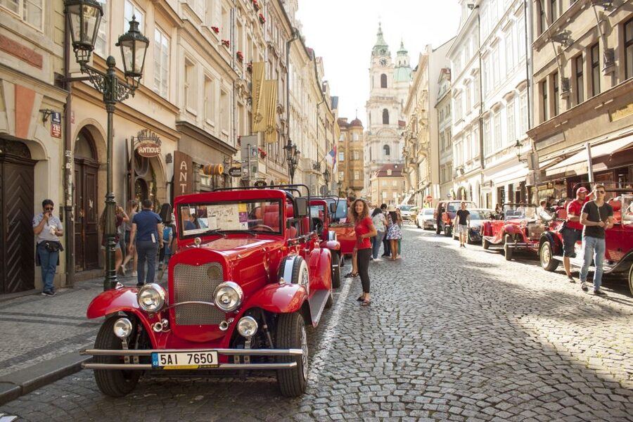Prague: 1-Hour Vintage Car Tour - Price and value: $212 per group up to 5 people