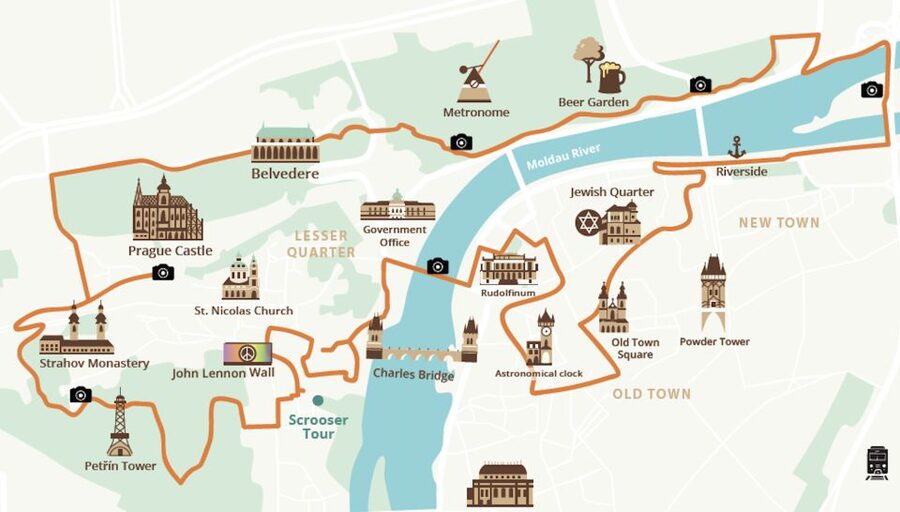 Prague: 10 Must-See Landmarks & Viewpoints on E-Bike Tour - Letná Park viewpoints, Giant Metronome photos, and a tea stop
