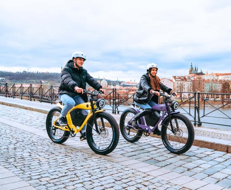 Prague: 10 Must-See Landmarks & Viewpoints on E-Bike Tour - Prague Castle area, Strahov Monastery, and Petrin Hill views