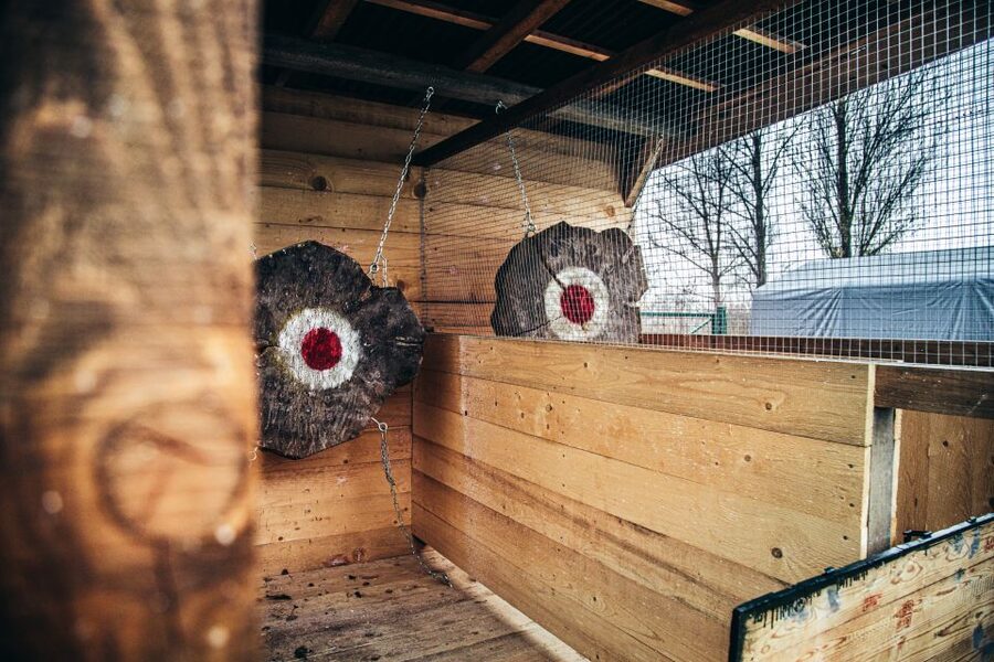 Prague: Axe Throwing Experience with Barbecue and Beer - The Instructor-Led Throwing Game at Two Targets
