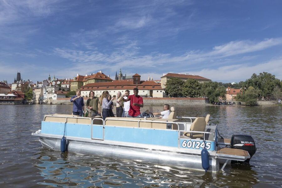 Prague: Beer Boat Tour - Getting on board at the meeting point near the Vltava