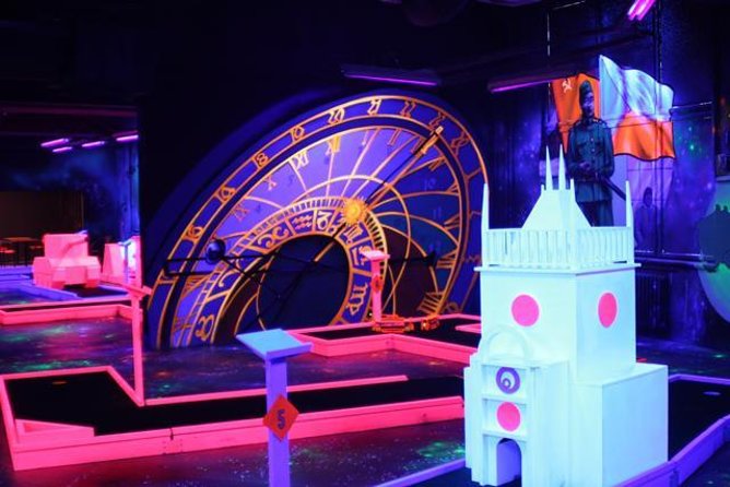 Prague Black Light Mini Golf Admission Ticket - Black Light Mini Golf Steps From Old Town Square
