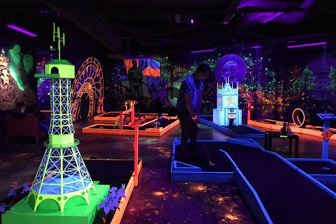 Prague Black Light Mini Golf Admission Ticket - Timing That Works With a Prague Day