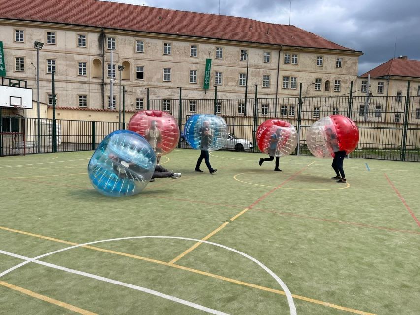 Prague: Bubbles football in city centre of Prague - Bubble Football In The Center: How The Games Keep Moving