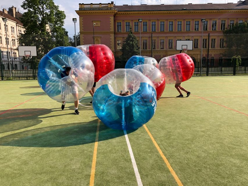 Prague: Bubbles football in city centre of Prague - Refreshments, Shower, And The Little Comfort Wins