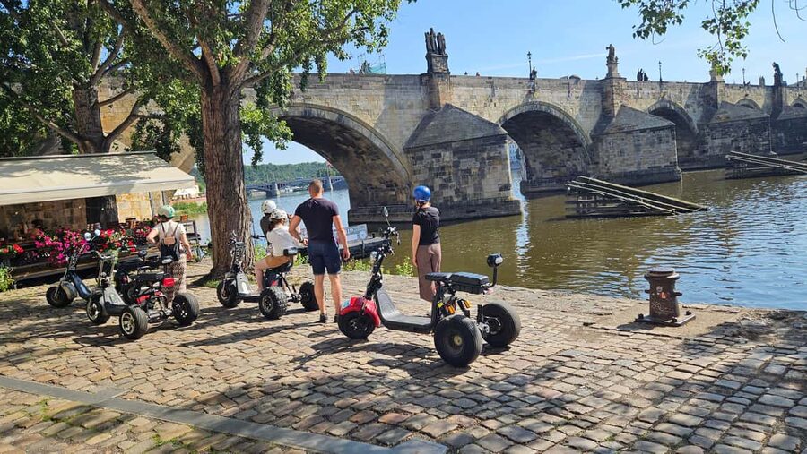 Prague: Castle Viewpoints & Charles Bridge Trike Tour - John Lennon Wall and Charles Bridge, the Start That Sets the Tone