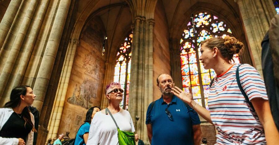 Prague: City Highlights By Bus, Boat, and on Foot - Old Town by air-conditioned minibus: Wenceslas Square to the Dancing House