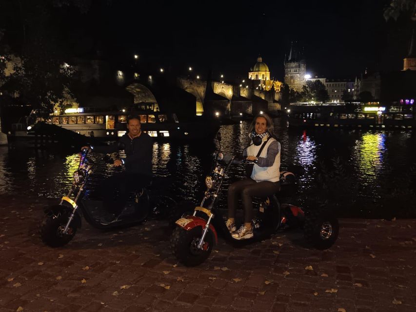 Prague City sightseeing in Night Trike Tour - Letná Viewpoint: the moment Prague usually clicks