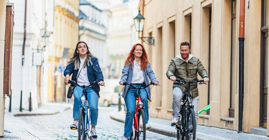 Prague: Complete Bike Tour - From Mala Strana to Kampa Park: viewpoint riding without the hard work
