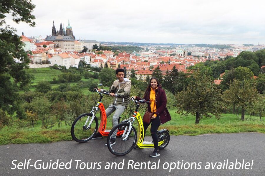 Prague: E-Bike/E-Scooter Viewpoint Tour - Riding the Route: Lennon Wall, Lesser Town, and Guided Photo Stops