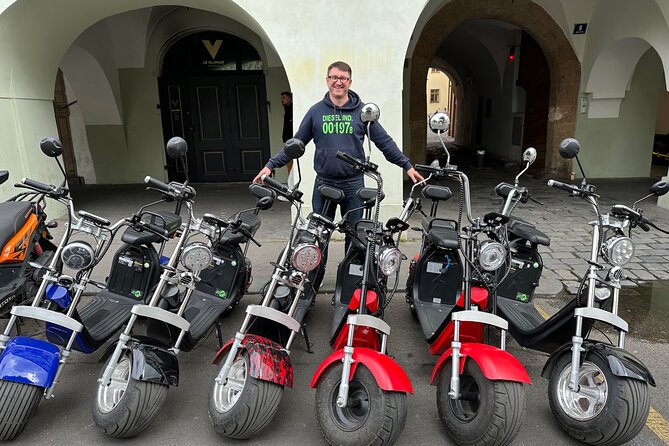 Prague E-Scooter Adventure: Fun & Easy Sightseeing 3Hours Tour - Staroměstské náměstí and the Astronomical Clock, where you get the postcard moment fast