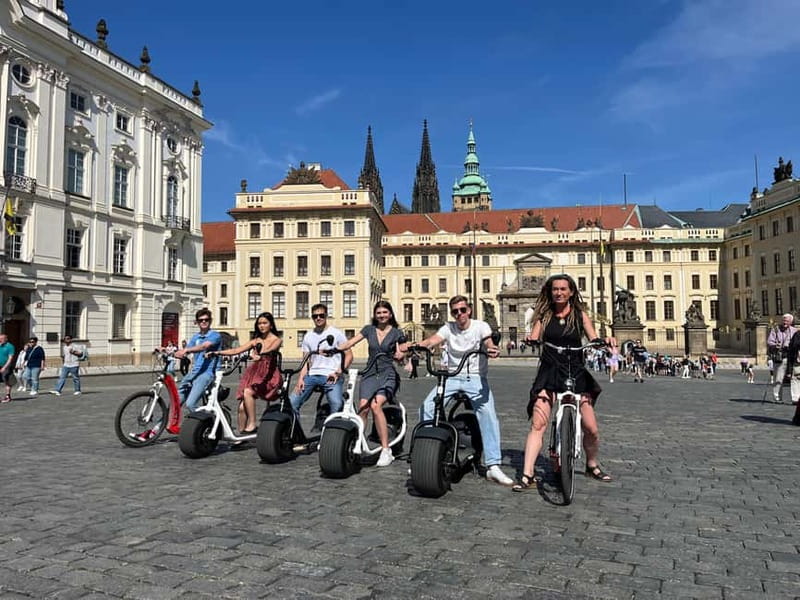 Prague E-Scooter City Tour: Regular or Fat Tire - Regular E-Scooter (Hugo Bike) vs Fat Tire (SCROOSER)