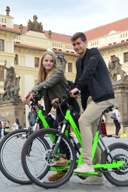 Prague Electric Scooter and eBike Grand Tour - Meeting Next Door to the Embassy of Japan, Then Safety and Comfort First