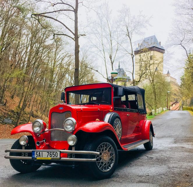 Prague: Fairytale Karlstejn Castle in Retro-Style Car - From Prague City Center to Karlštejn Castle, the Ride Sets the Mood