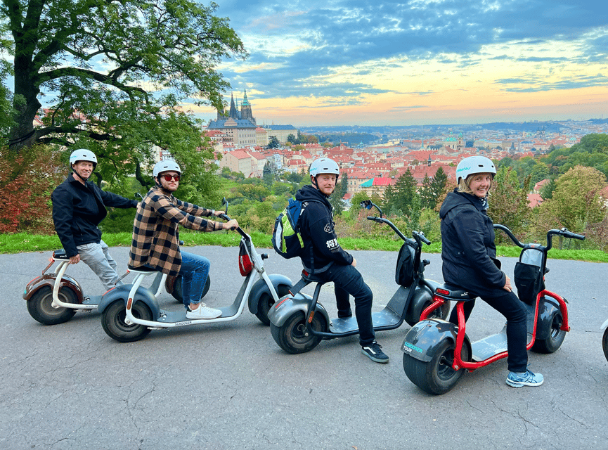 Prague: Fat Tire E-Scooter Guided Tour - Giant Metronome and the Letná lookout, your best camera angle