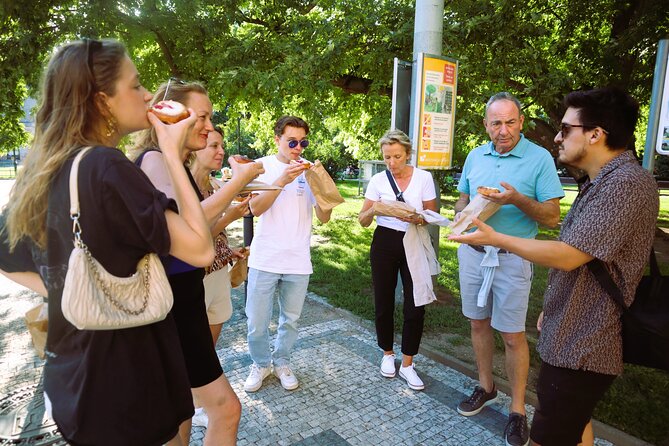 Prague Food tasting tour of Hidden Gems for Small Groups - Stop 4 near Korunní: klobása plus a proper Czech beer moment