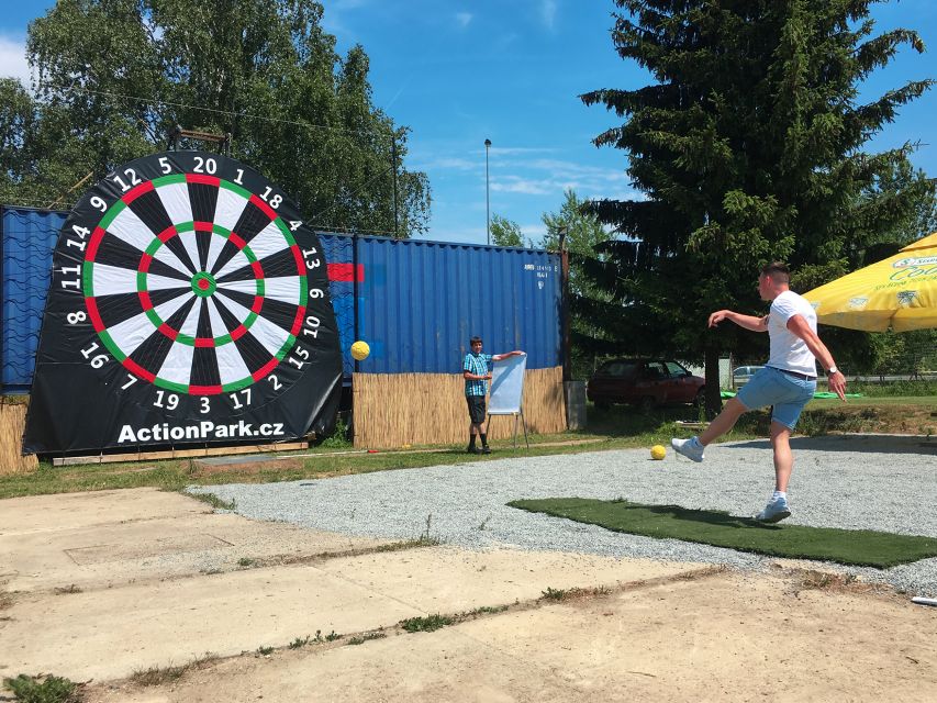 Prague : Giant Foot Darts and Giant Beer Pong Game - Rain or shine, what to wear so you can actually play